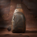 Leather Sling Bag Crossbody Chest Bag For Men And Women Handmade Leather Bag, Vintage Leather Sling Bag Leather Bag Gifts For Men & Women